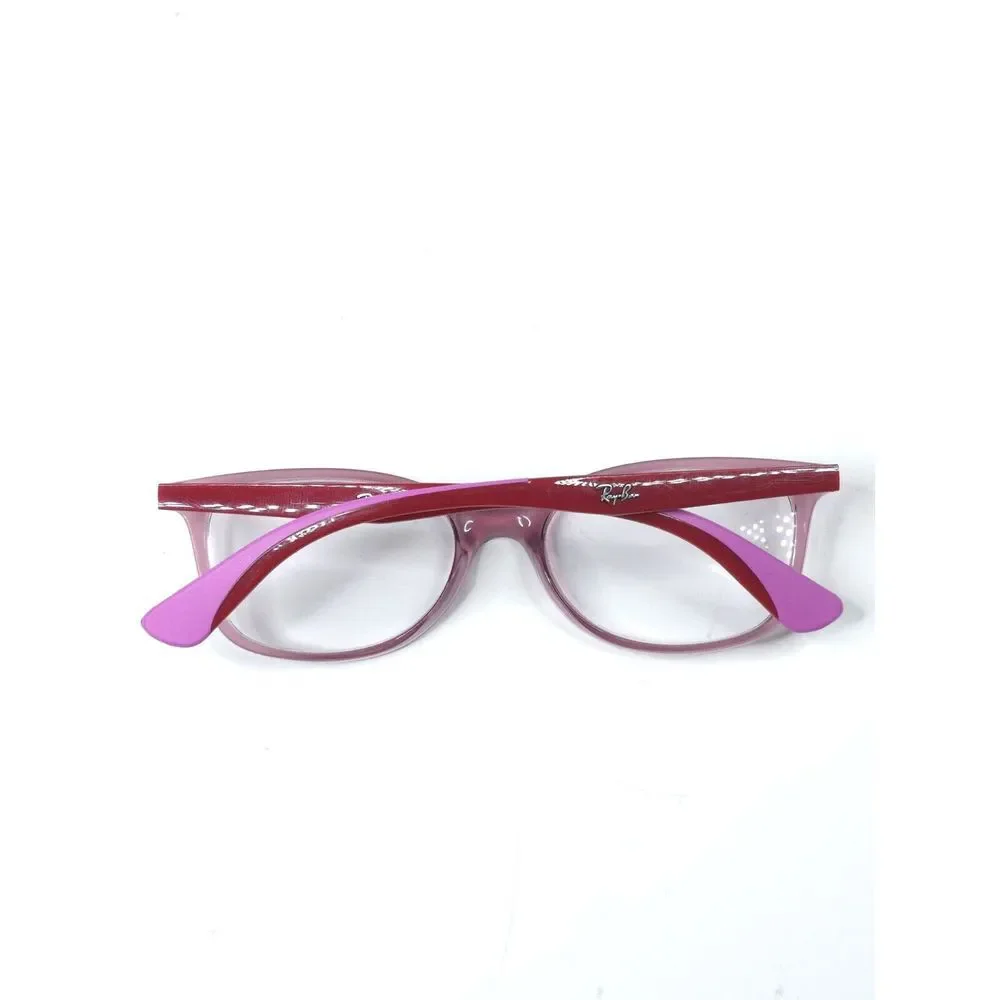 RAY-BAN Eyeglasses‎ TRANSLUCENT PINK SQUARE Glasses Frame MOD: RB1586 3777 49 16